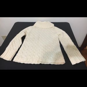 Wool Fisherman Out of Ireland Polo Neck Sweater